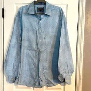 Johnston And Murphy Tailored Fit Men’s XXL 2XL Long Sleeve Button Down Shirt